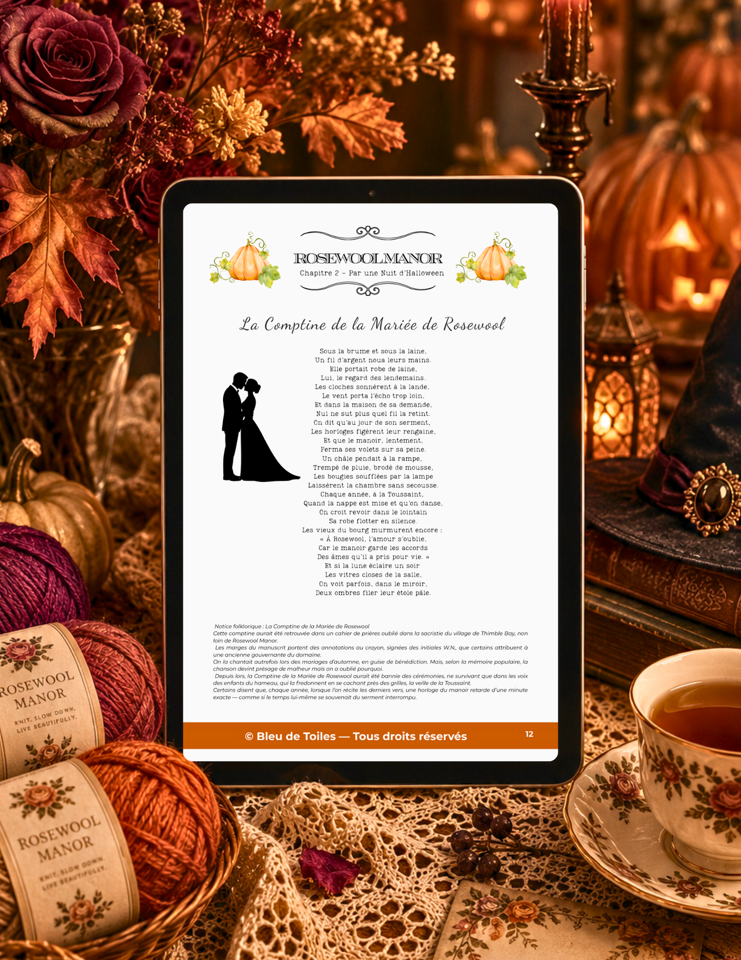 Ebook / Livret – Rosewool Manor – Chapitre 2 : Par une Nuit d’Halloween (PDF)