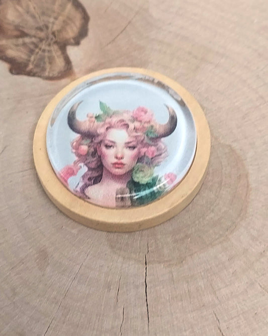 aimant de brodeuse original et artisanal