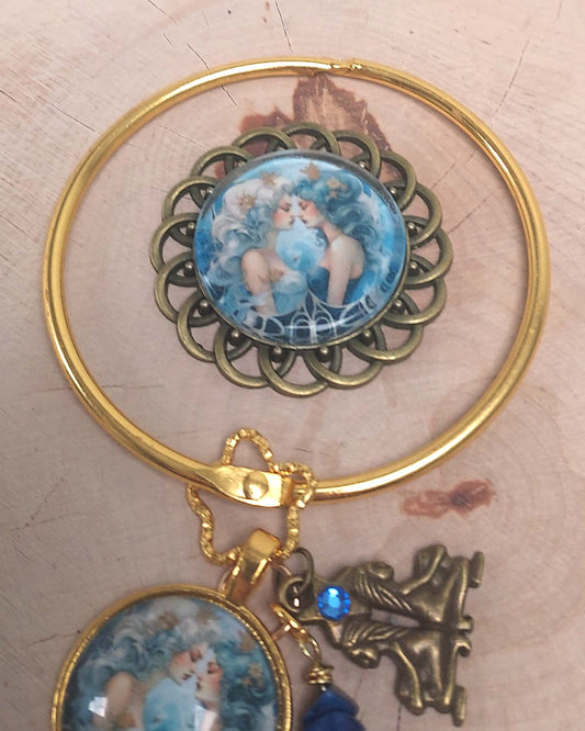 aimant de brodeuse original et artisanal