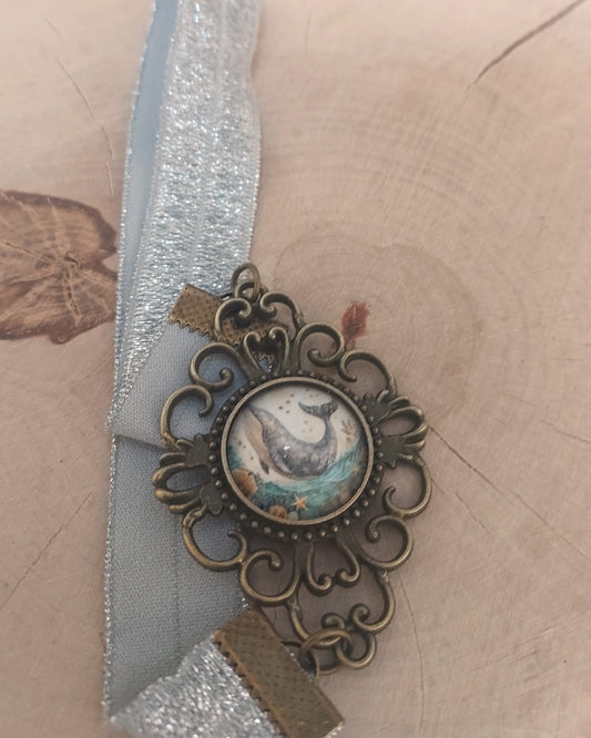 marque-pages cabochon artisanal avec élastique