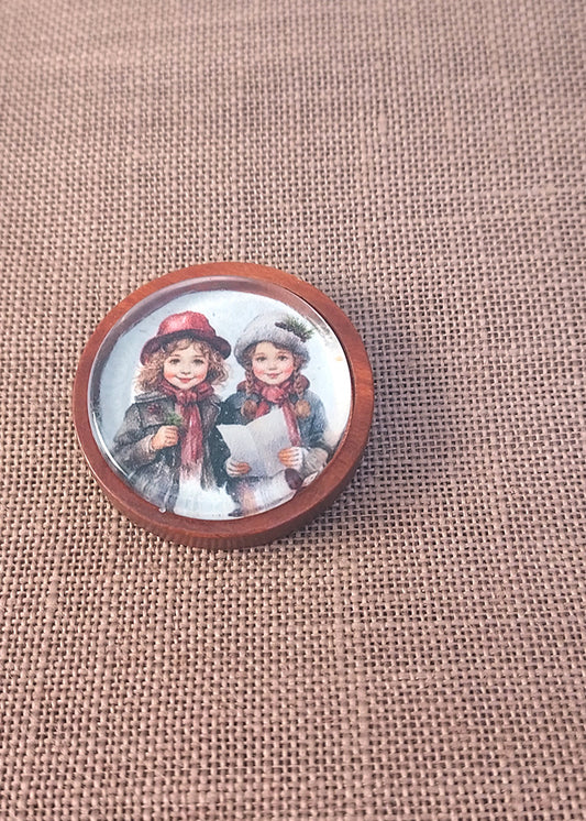 Aimant de brodeuse (ou Magnet) Marché de Noël