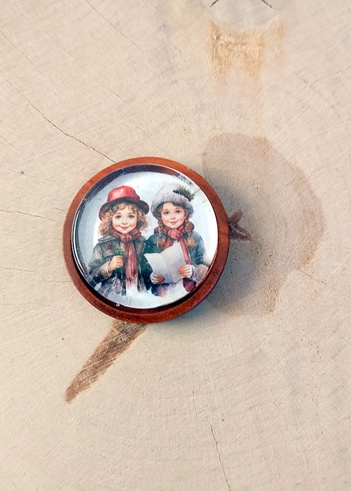 Aimant de brodeuse (ou Magnet) Marché de Noël