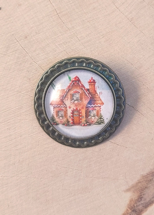 Broche Marché de Noël