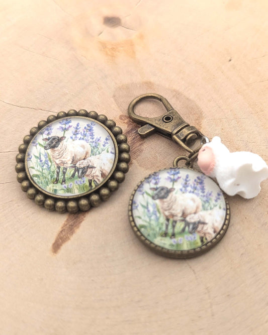 🎀 Broche – Lavande Tardive