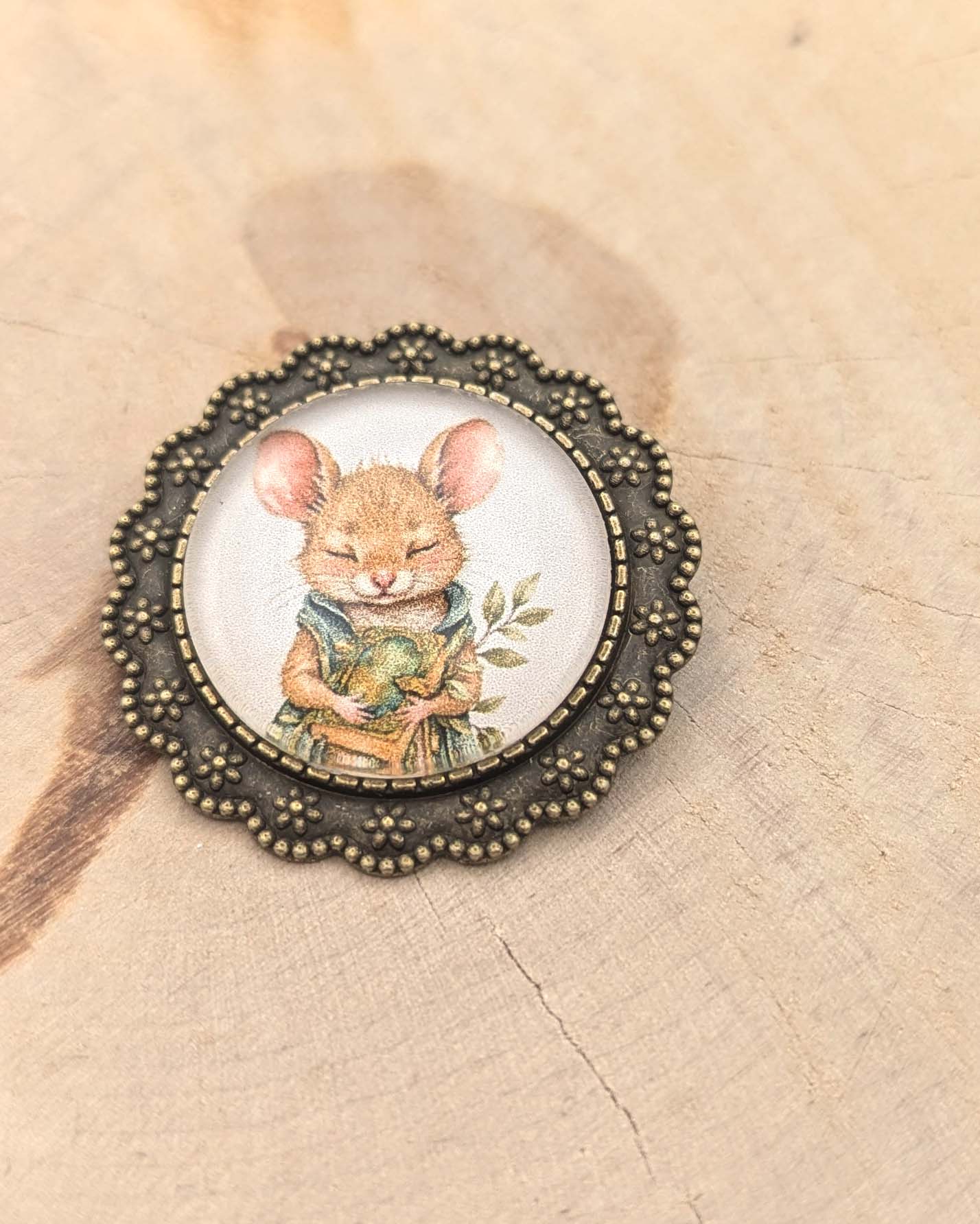 🎀 Broche – La Bibliothèque de Mousse