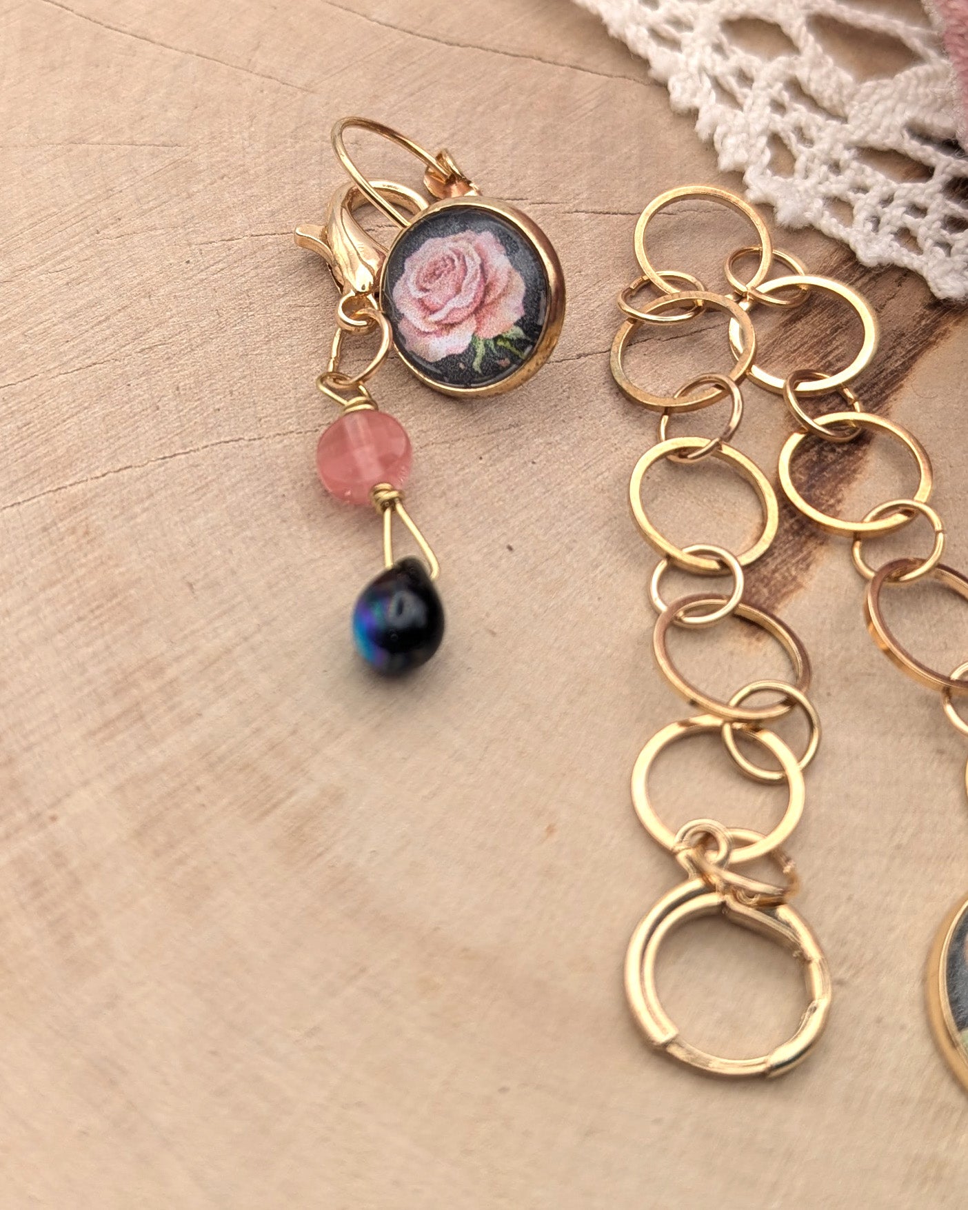 Compte-rangs Tricot et Crochet Les Roses
