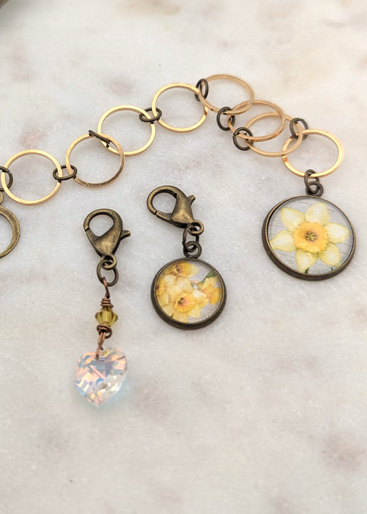 Compte-rangs Tricot et Crochet Narcisse