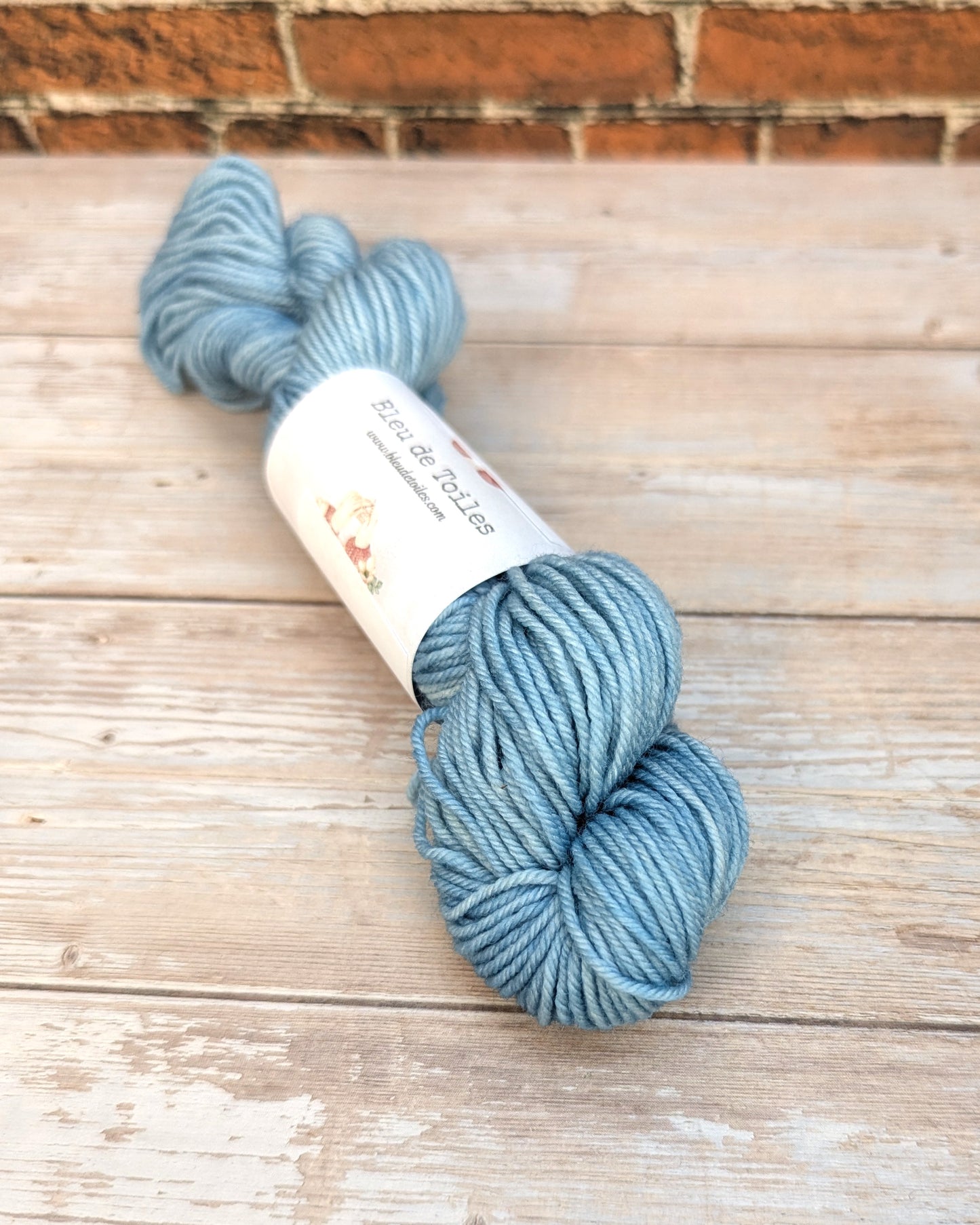 🧵 Mini écheveau teint à la main - Socquettes Fjord