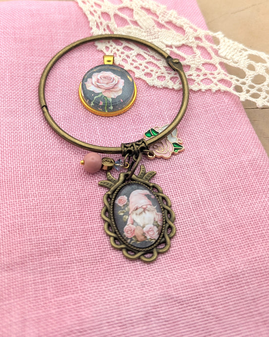 Garde-fils de broderie Les Roses