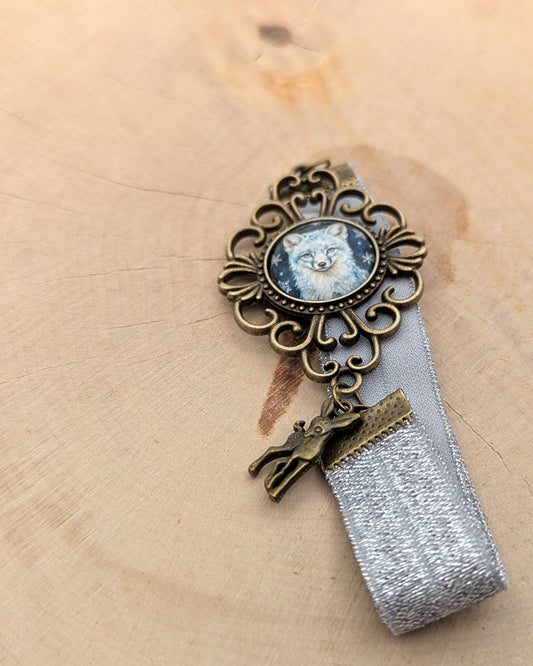 📖 Marque-page cabochon – Nuit de Givre