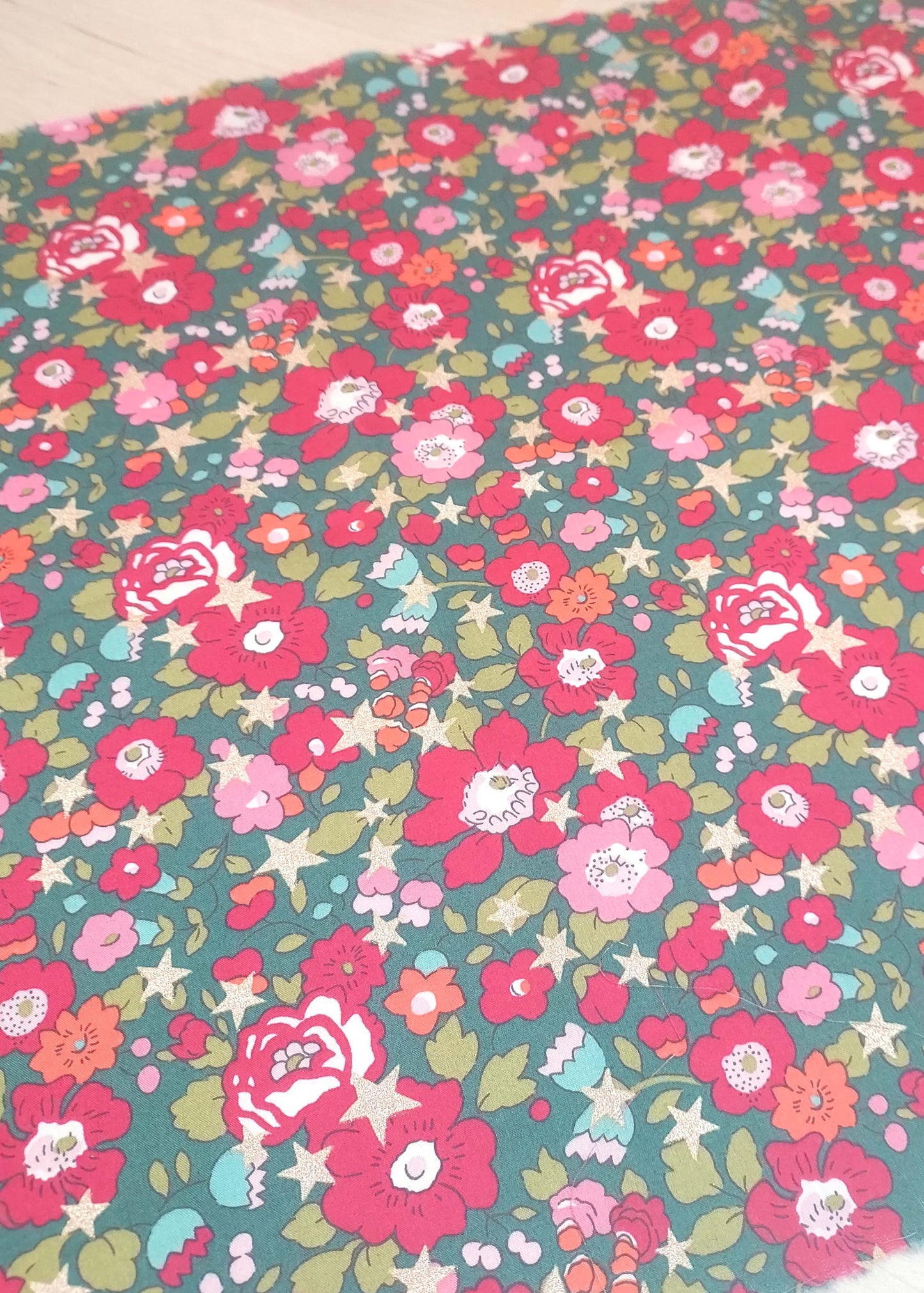 Tissu Liberty Tana Lawn Betsy Metallic