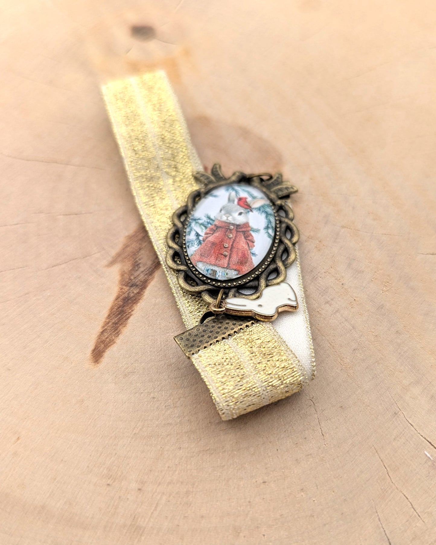 📖 Marque-page cabochon – Lucette & Marcel