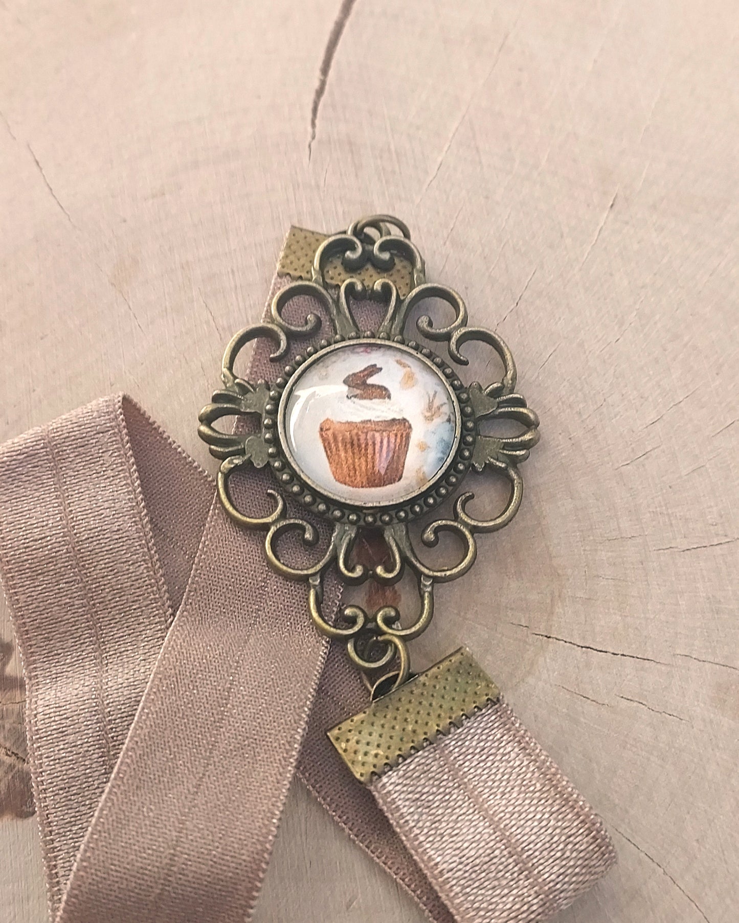 marque-pages cabochon artisanal avec élastique