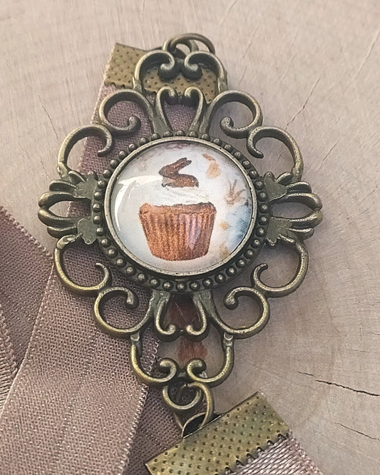 marque-pages cabochon artisanal avec élastique