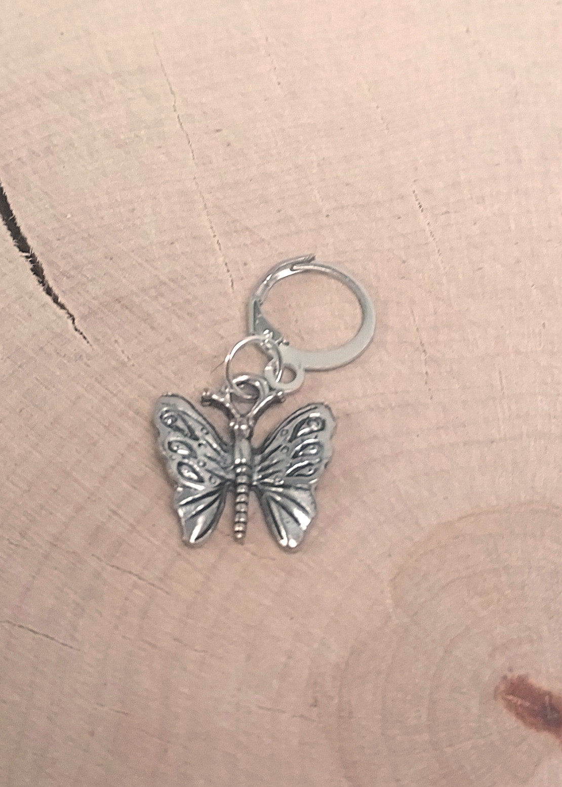 Marqueur Tricot Pivoine et Papillon #4