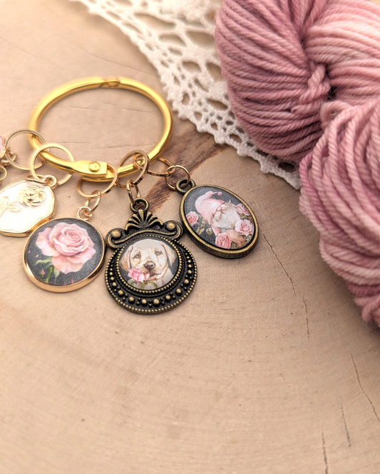 Ensemble de 5 Marqueurs Tricot Les Roses