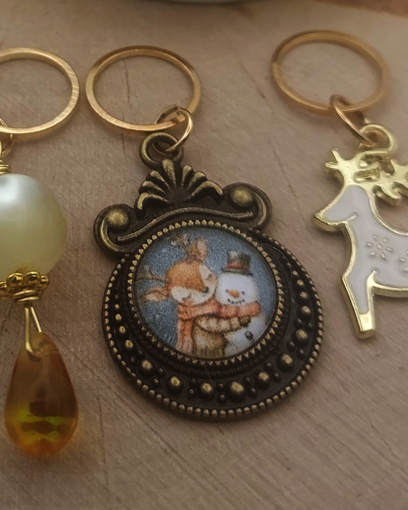 Ensemble de 5 Marqueurs Tricot Amour d'Hiver