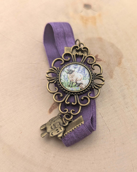 📖 Marque-page cabochon – Lavande Tardive