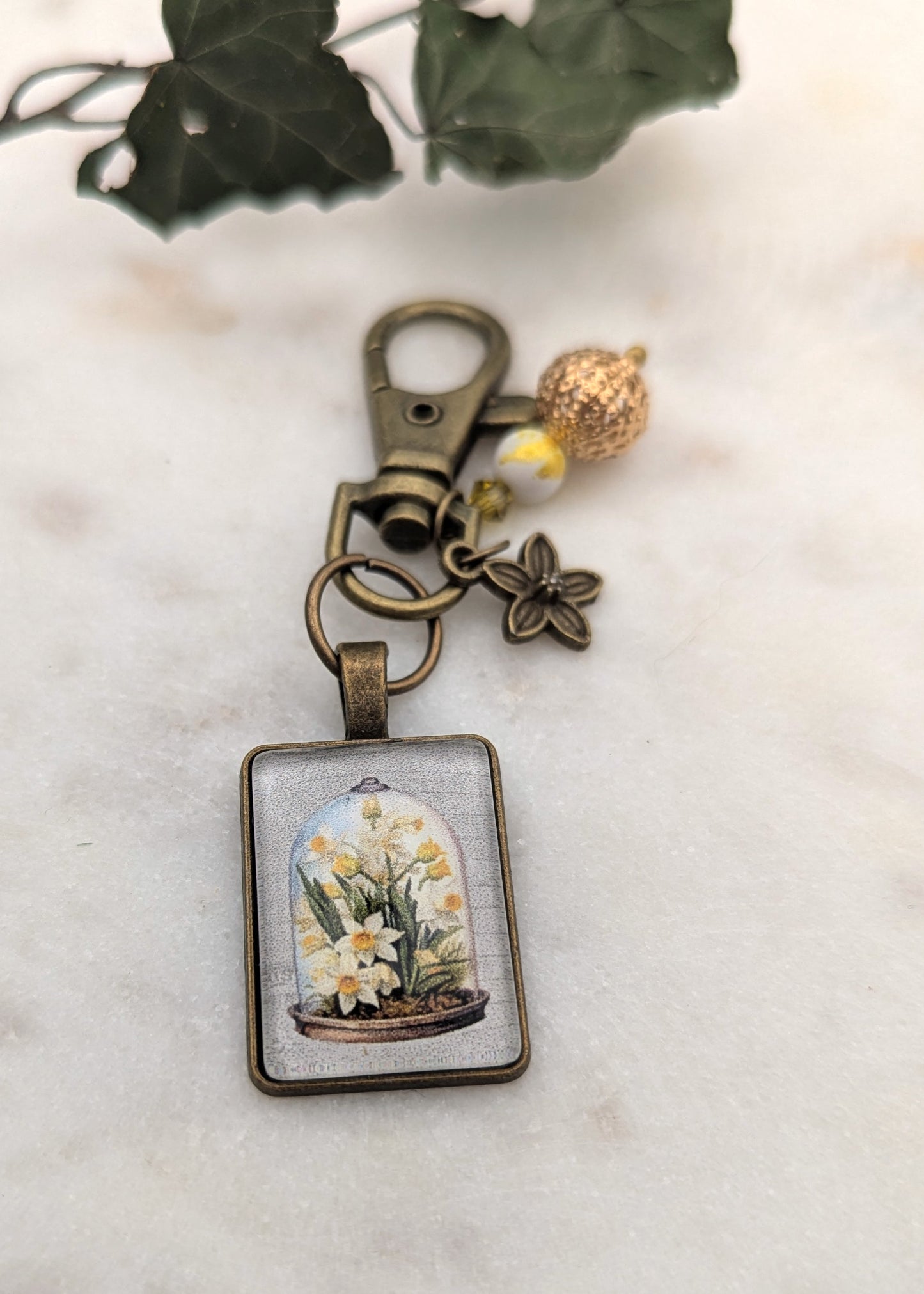 Porte-clefs (pampille) Narcisse