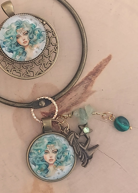 Aimant de brodeuse - Déesses du Zodiaque Vierge