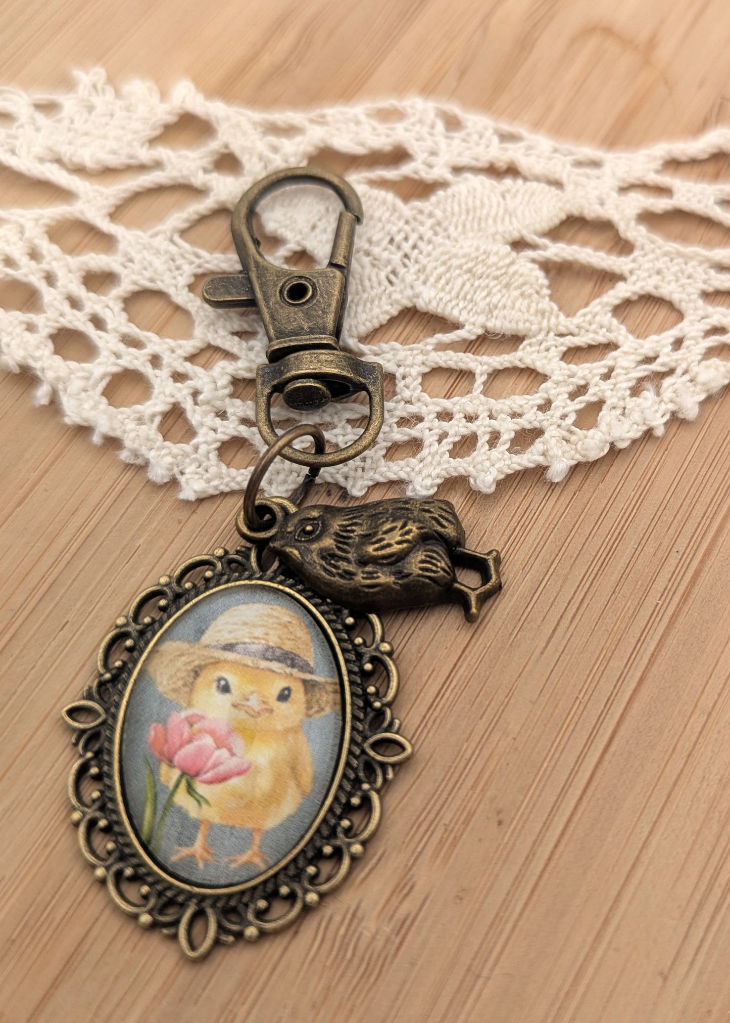 Porte-clefs (pampille) Plumette