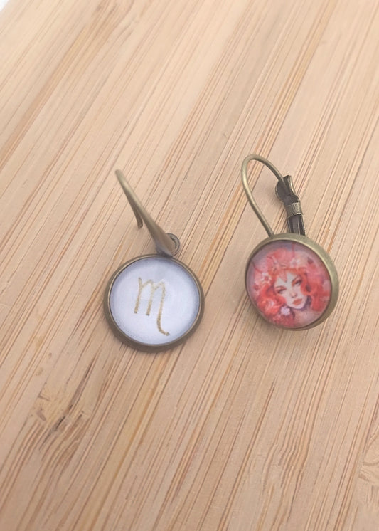 2 Marqueurs pour le crochet - Déesses du Zodiaque Scorpion