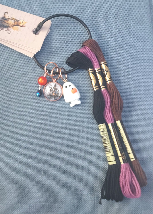 Toile de lin à broder Bleu Ardoise 12 fils coupon 50x70cm