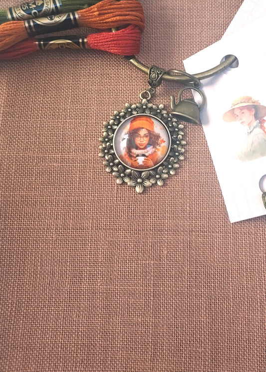 Toile de lin à broder Noisette 12 fils coupon 50x70cm