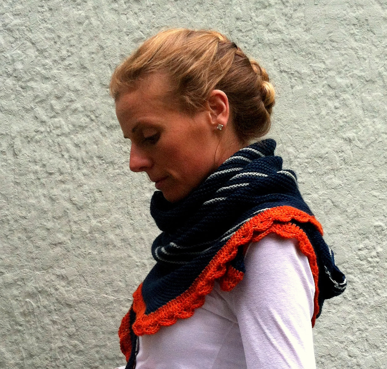 patron tricot châle Bermuda par Amy Miller en Français