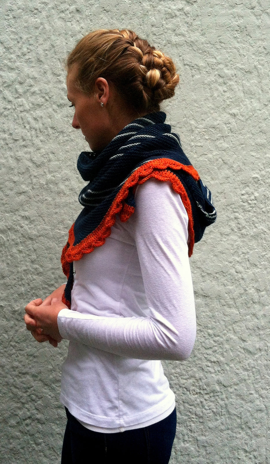 patron tricot châle Bermuda par Amy Miller en Français