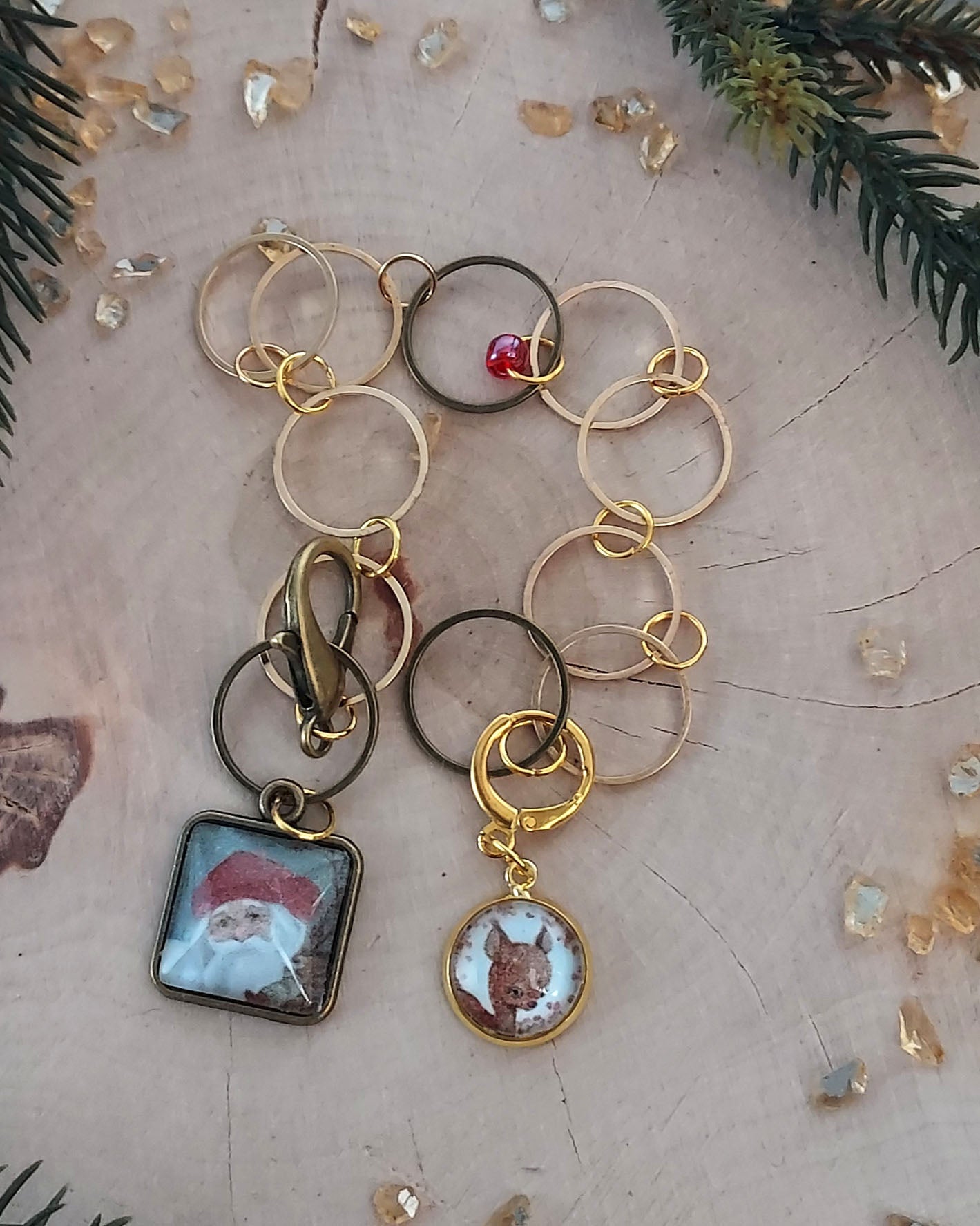 Compte rangs Tricot Conte de Noël