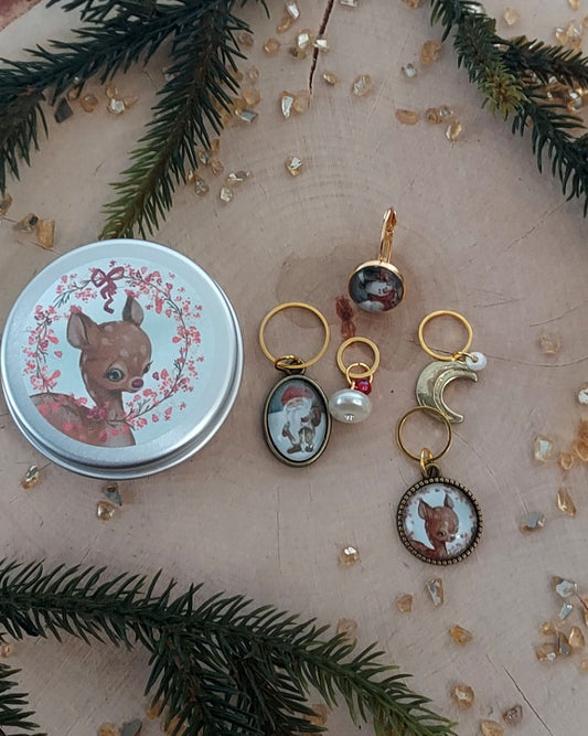 Marqueurs Tricot Conte de Noël