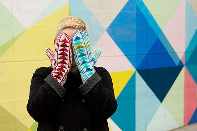 Patron tricot moufles Triptych par Tin Can Knits