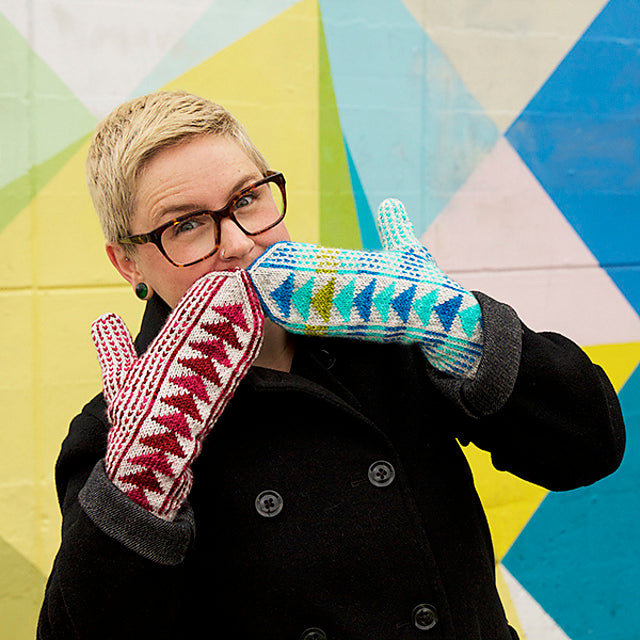 Patron tricot moufles Triptych par Tin Can Knits