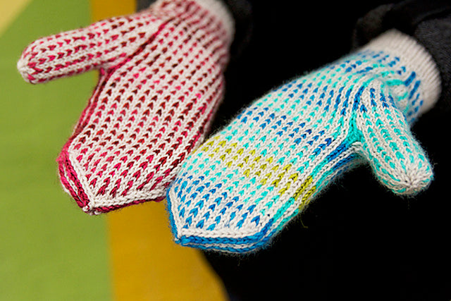 Patron tricot moufles Triptych par Tin Can Knits