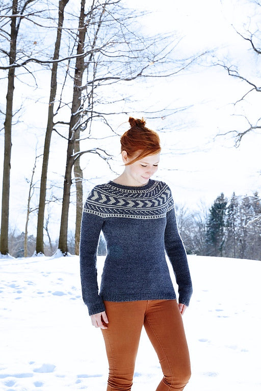 Patron tricot pull Northbound par This Bird Knits Designs