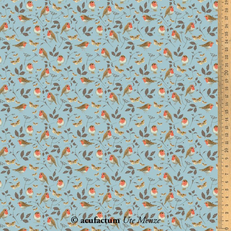 Tissu Little Robins