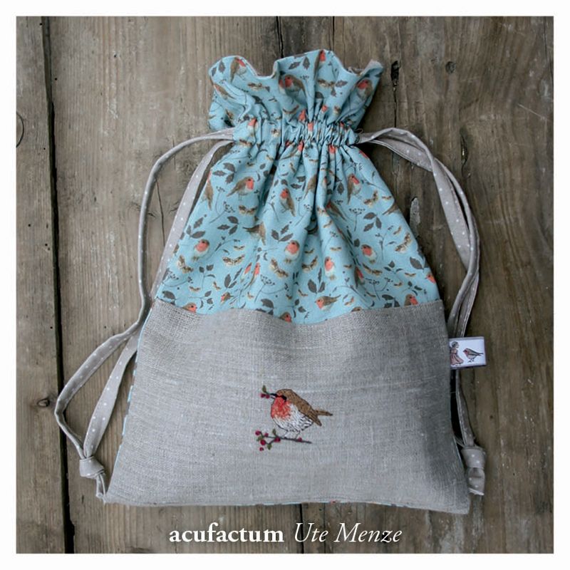 Tissu Little Robins