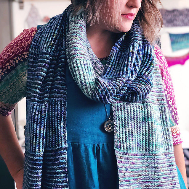 Briocomfort Stole knitting pattern from Knit Graffiti Designs
