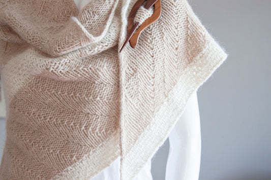 patron tricot châle Compass de Very Shannon en Français