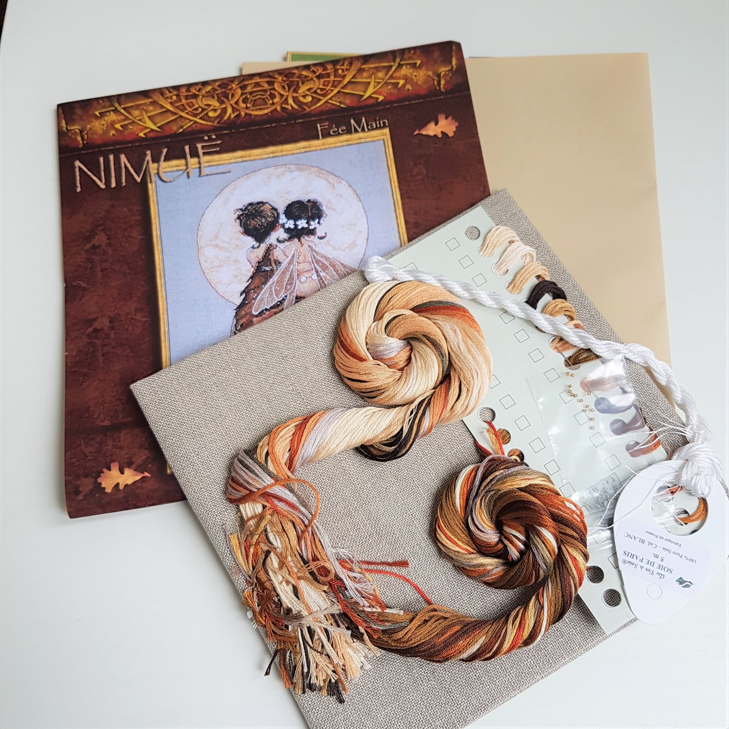 Clair de Lune counted stitch embroidery kit by Nimüe Fée Main
