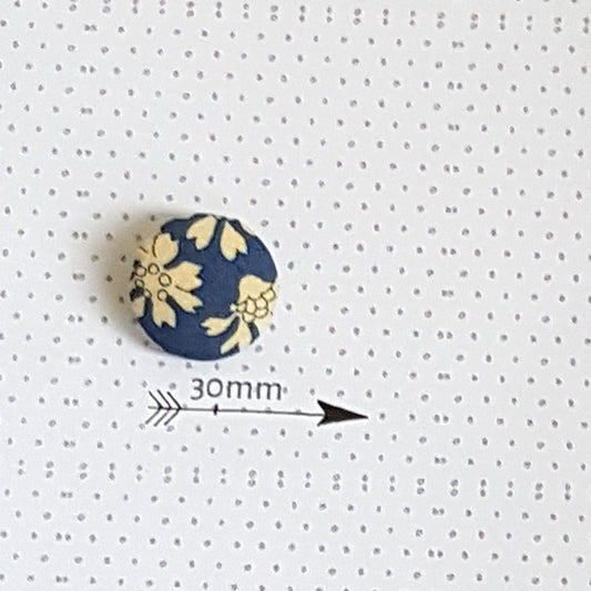 Boutons en tissu Liberty Capel