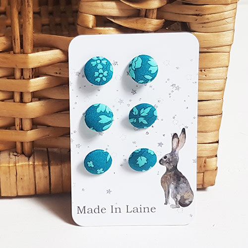 Boutons en tissu Liberty Capel