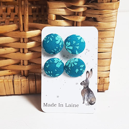 Boutons en tissu Liberty Capel