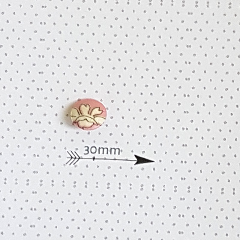 Boutons en tissu Liberty Capel Rose