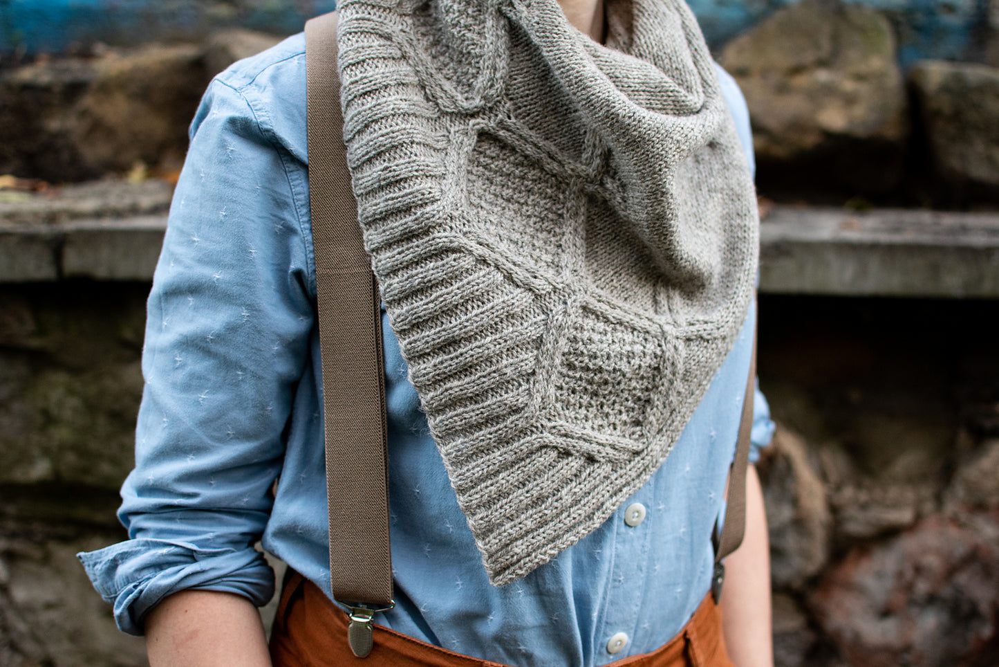 Patron tricot châle Llawenydd de Ysolda Teague