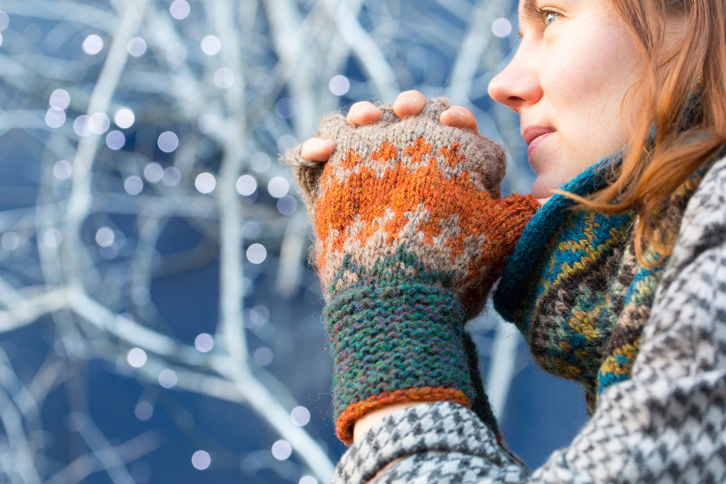 Patron tricot mitaines jacquard Mitbringsel par Ysolda Teague