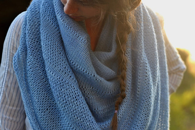 patron tricot châle Bahaal By Annie Claire