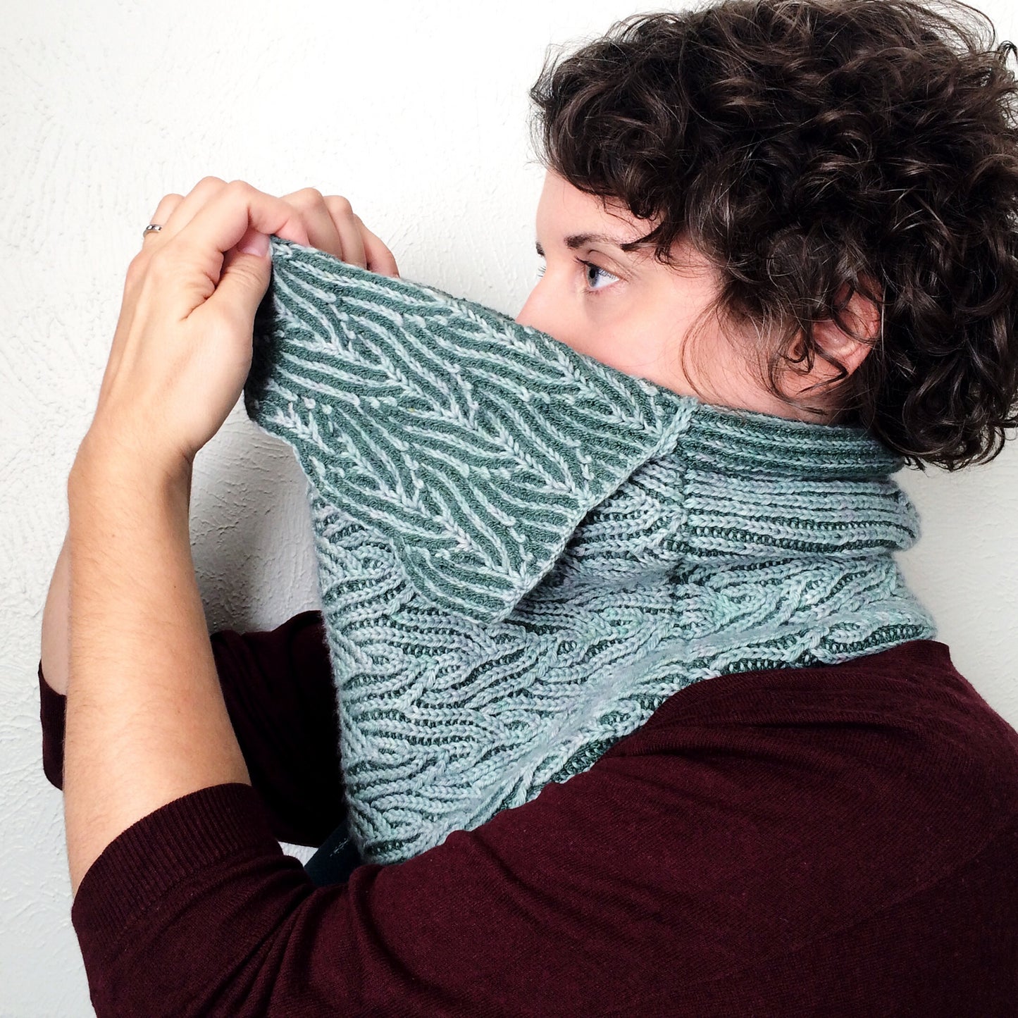 Patron tricot col Whisp de Knit Graffiti Designs