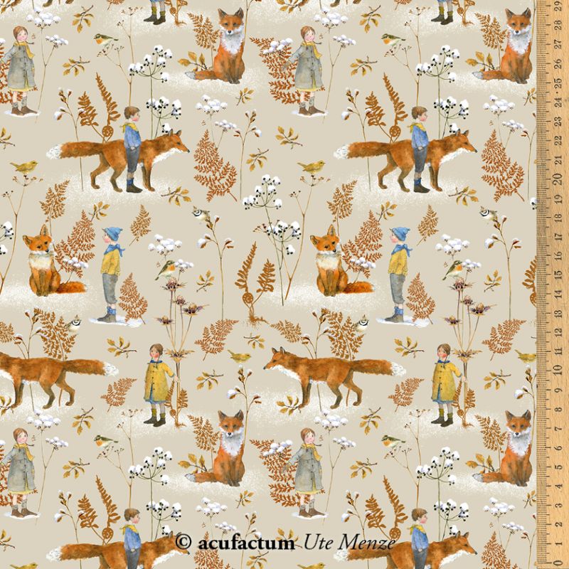 Tissu Fox Love de Acufactum